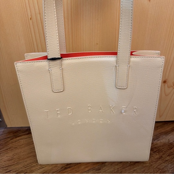 Ted Baker London THE ICON 10”x10” Cream Color Tote NWT - Picture 5 of 13